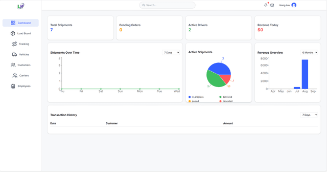Logistics Order Management System