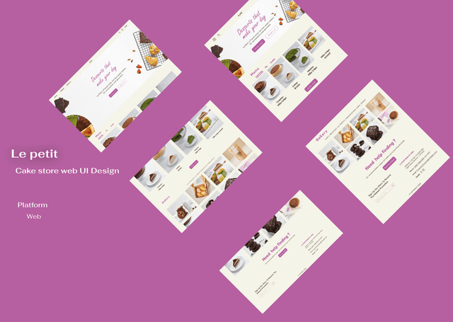 Cake Store UI Design